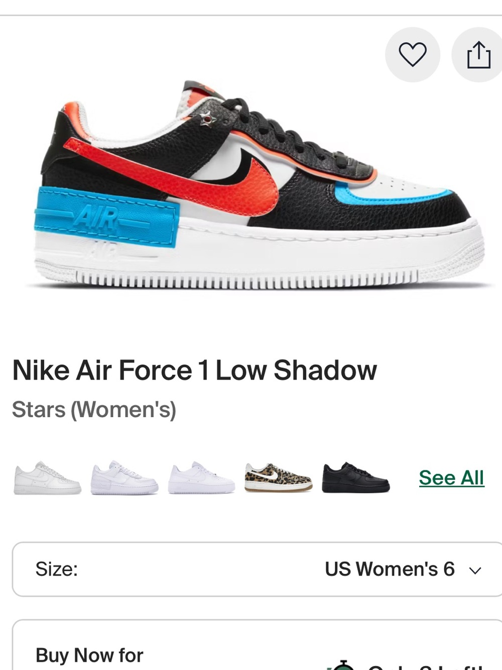 Nike Air Force 1 low shadow